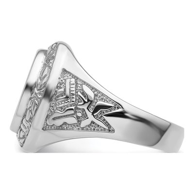 Men's 14K White Gold Masonic Ring Mounting – view 4
