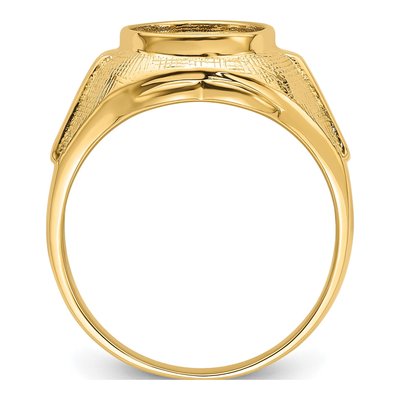 Men's 14K Yellow Gold Masonic Ring Mounting – view 3
