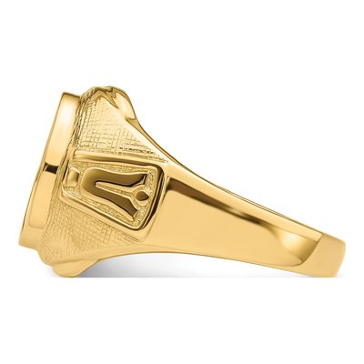 Men's 14K Yellow Gold Masonic Ring Mounting – view 4