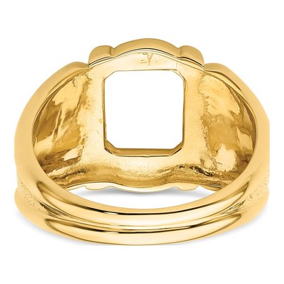 Men's 14K Yellow Gold Masonic Ring Mounting – view 5