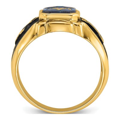 Men's 14K Yellow Gold Masonic Ring – view 2