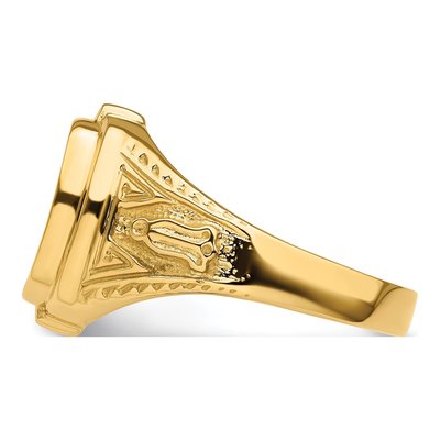 Men's 14K Yellow Gold Masonic Ring Mounting – view 4