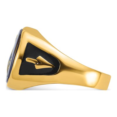 Men's 14K Yellow Gold Masonic Ring – view 5
