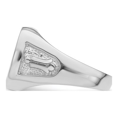 Men's 14K White Gold Masonic Ring Mounting – view 3