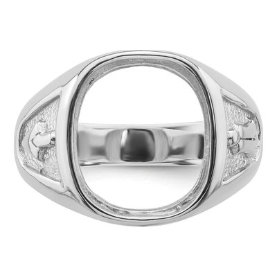 Men's 14K White Gold Masonic Ring Mounting – view 4