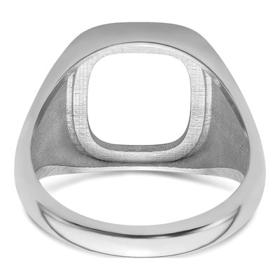 Men's 14K White Gold Masonic Ring Mounting – view 5