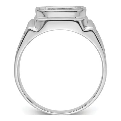 Men's 14K White Gold Masonic Ring Mounting – view 3