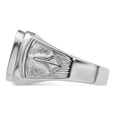 Men's 14K White Gold Masonic Ring Mounting – view 4