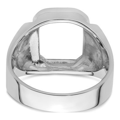 Men's 14K White Gold Masonic Ring Mounting – view 5