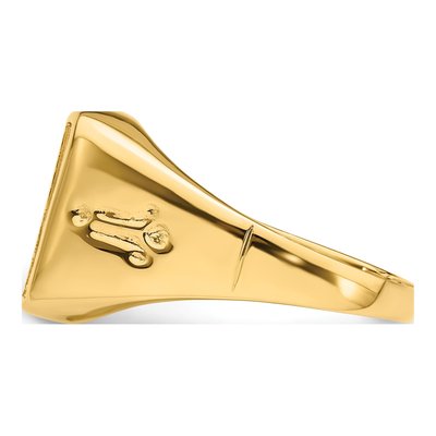Men's 14K Yellow Gold Masonic Ring Mounting – view 4