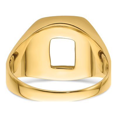 Men's 14K Yellow Gold Masonic Ring Mounting – view 5