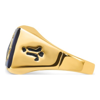Men's 14K Yellow Gold Masonic Ring – view 3