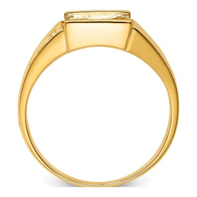 Men's 14K Yellow Gold Masonic Ring Mounting – view 2