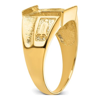 Men's 14K Yellow Gold Masonic Ring Mounting – view 5