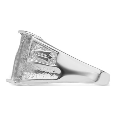 Men's 14K White Gold Masonic Ring Mounting – view 5