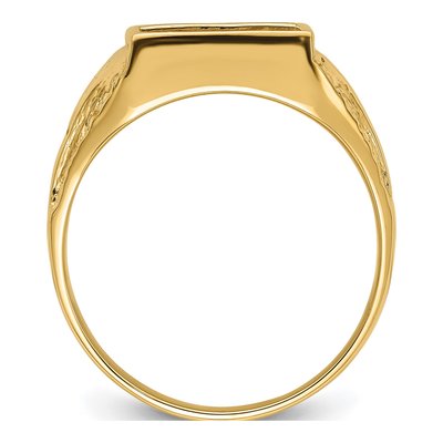 Men's 14K Yellow Gold Masonic Ring Mounting – view 3