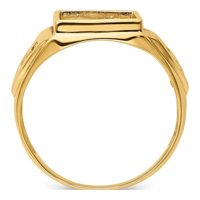 Men's 14K Yellow Gold Masonic Ring Mounting – view 3
