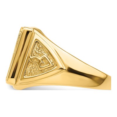 Men's 14K Yellow Gold Masonic Ring Mounting – view 5