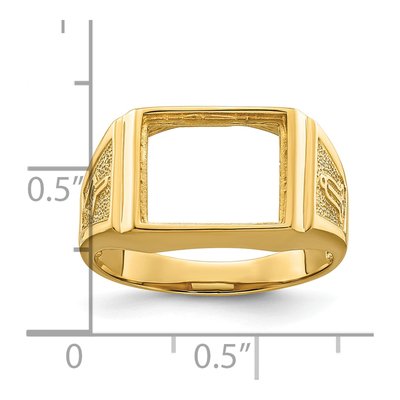 Men's 14K Yellow Gold Masonic Ring Mounting – view 8