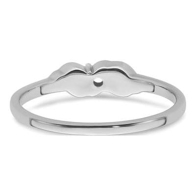 14K White Gold Diamond Ring Mounting – view 4