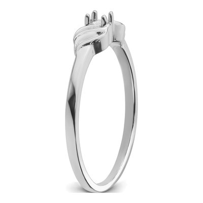 14K White Gold Diamond Ring Mounting – view 5