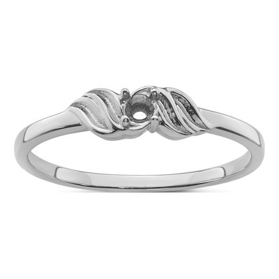 14K White Gold Diamond Ring Mounting