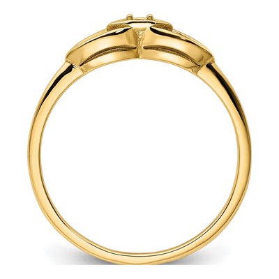 14K Yellow Gold Diamond Ring Mounting – view 3