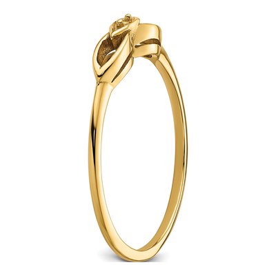 14K Yellow Gold Diamond Ring Mounting – view 5