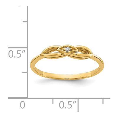 14K Yellow Gold Diamond Ring – view 3
