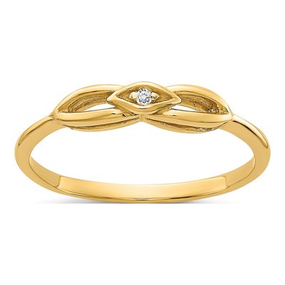 14K Yellow Gold Diamond Ring