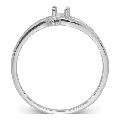 14K White Gold Ring Mounting – view 3