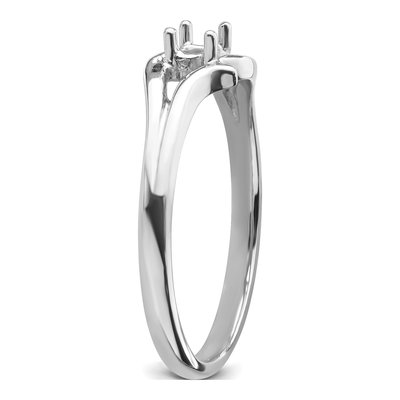 14K White Gold Ring Mounting – view 6