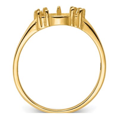 14K Yellow Gold Pearl Ring Mounting – view 3