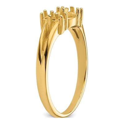 14K Yellow Gold Pearl Ring Mounting – view 5