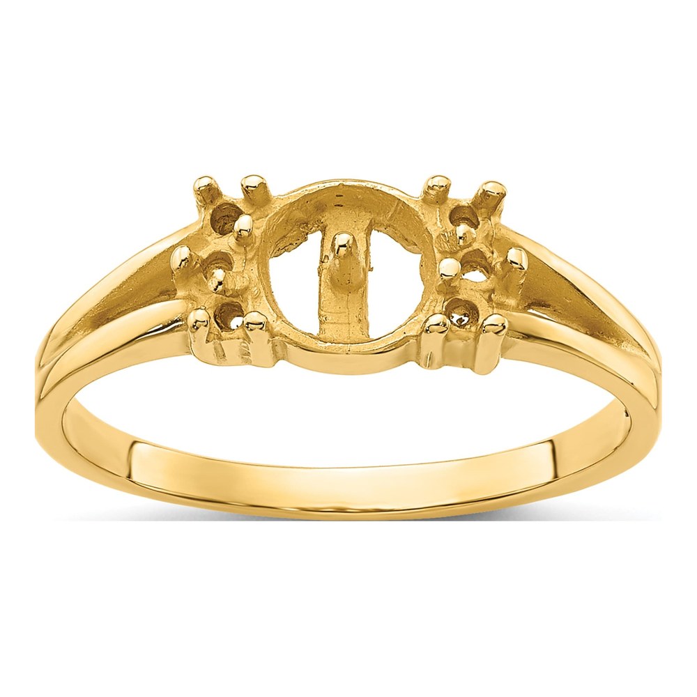 14K Yellow Gold Pearl Ring Mounting