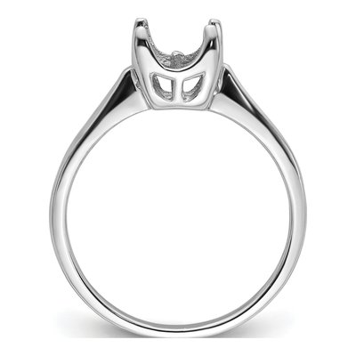 14K White Gold Pearl Ring Mounting – view 3