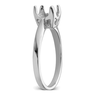 14K White Gold Pearl Ring Mounting – view 5