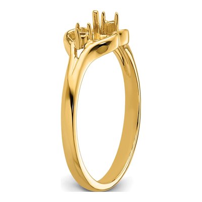 14K Yellow Gold Pearl Ring Mounting – view 5