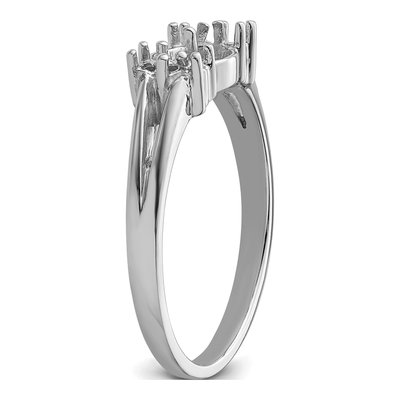 14K White Gold Pearl Ring Mounting – view 5