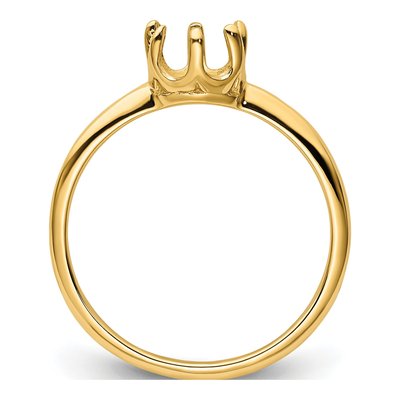 14K Yellow Gold Pearl Ring Mounting – view 3