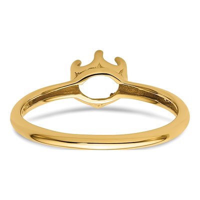 14K Yellow Gold Pearl Ring Mounting – view 4
