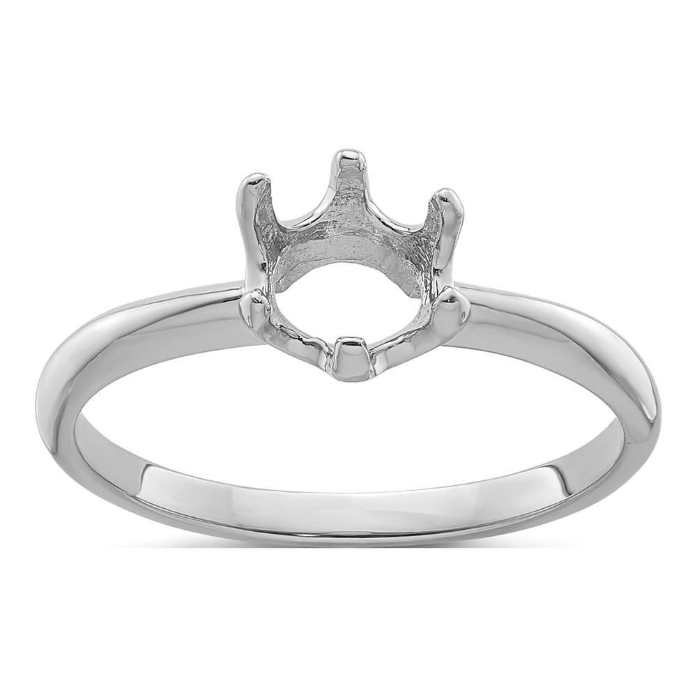 14K White Gold Pearl Ring Mounting