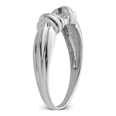 14K White Gold Pearl Ring Mounting – view 5