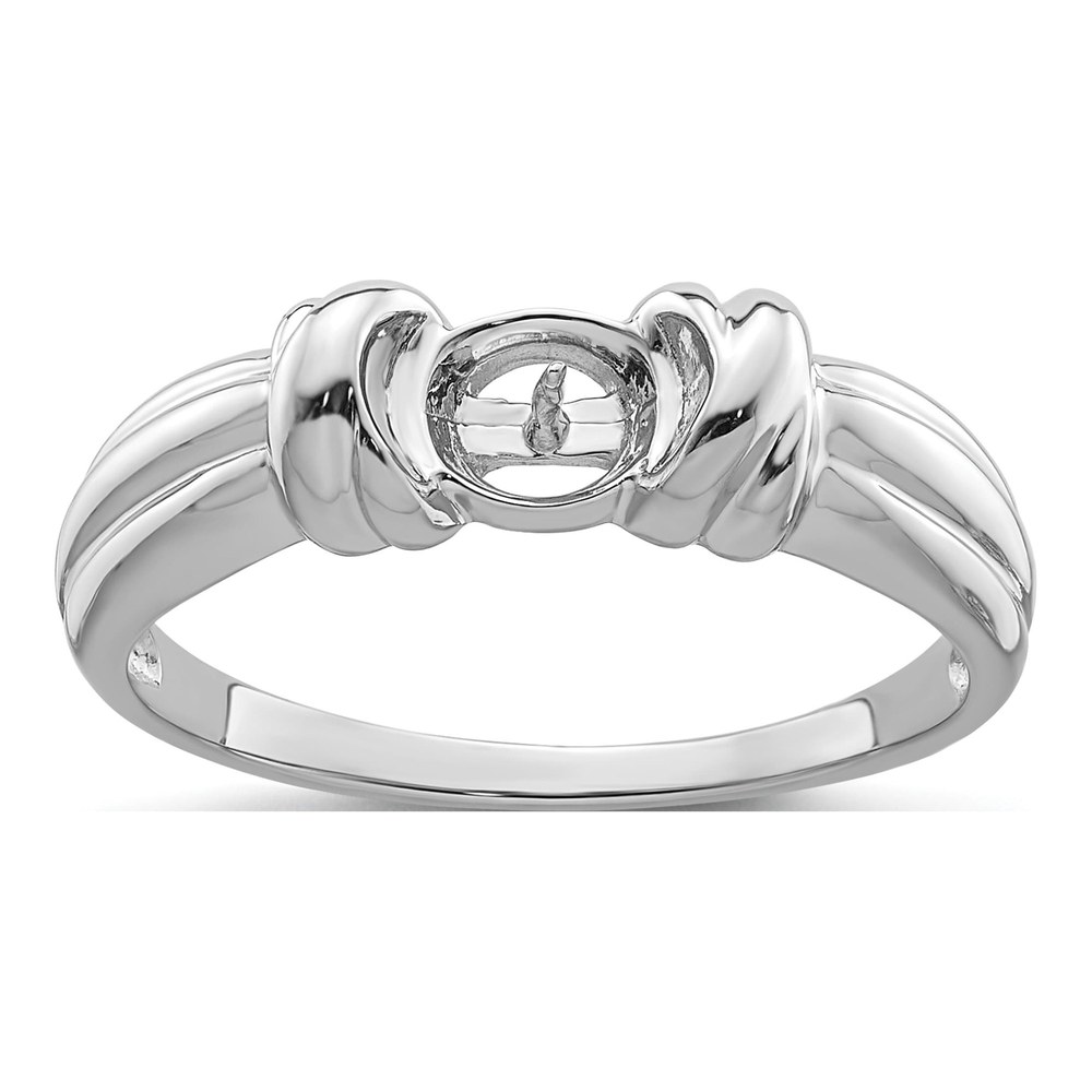 14K White Gold Pearl Ring Mounting