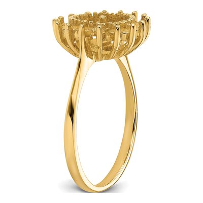 14K Yellow Gold Pearl Ring Mounting – view 5