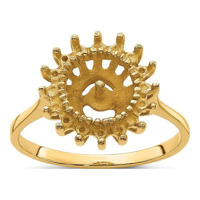 14K Yellow Gold Pearl Ring Mounting