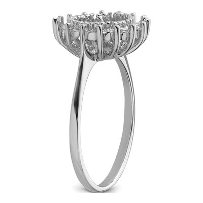 14K White Gold Pearl Ring Mounting – view 5