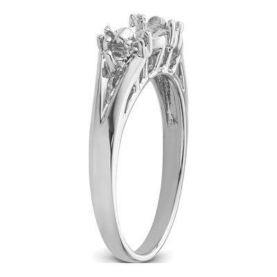 14K White Gold Pearl Ring Mounting – view 5