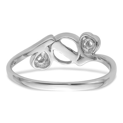 14K White Gold Pearl Ring Mounting – view 4