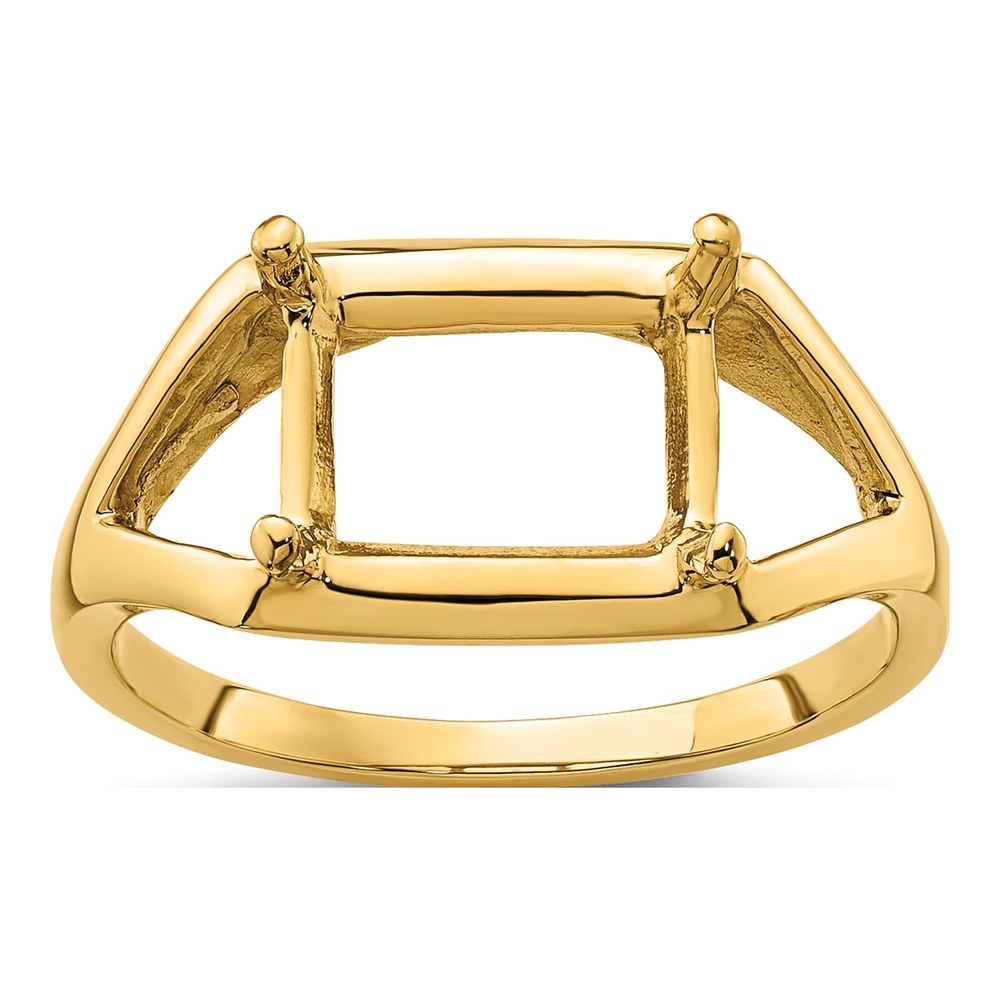 14K Yellow Gold East-West Ring Mounting